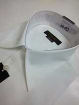 形態安定シャツ 39-82 白無地 レギュラーカラー 長袖 新品 ドレスシャツ ビジネス 冠婚葬祭 リクルート MA1112_画像3