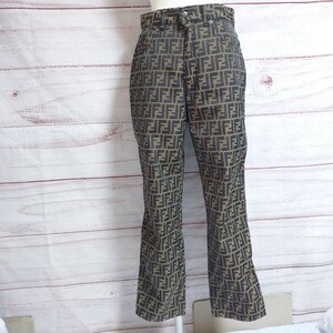  Fendi /FENDI jeans Zucca pattern pants 5 pocket . size 45 -inch 31