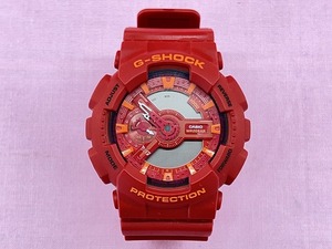 240311◆◇CASIO　G-SHOCK　腕時計　5146　GA-110AC　レッド　カシオ　Gショック　アナログ　現状品◇◆