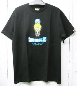 L 送料無料 BAPE × DRAGON BALL Z Tee L BLACK BRAND NEW A BATHING APE BABY MILO ドラゴンボール エイプ Tシャツ 黒 未使用 新品 L