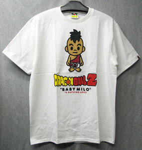 L 送料無料 BAPE × DRAGON BALL Z TEE L BRAND NEW WHITE A BATHING APE BABY MILO ドラゴンボール エイプ Tシャツ L 新品 白