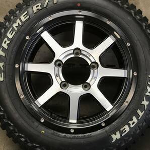 【ジムニー】約10分山22年製175/80R16MAXTREK EXTREME R/Tタイヤ 16×5.5J+22 PCD139.7 5H アルミホイール 4本の画像8