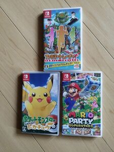 Nintendo Switch ポケモン マリオパーティスーパースターズ、ファミリートレーナー ソフトセット 