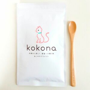 【新品・未開封】ハグミーショップ kokona ここな 猫用健康補助食品 60g 専用スプーン付き