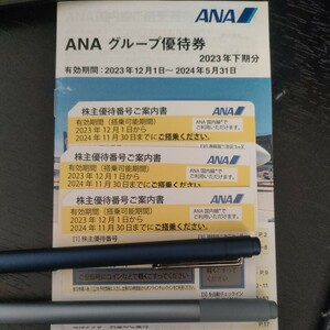 ANA株主優待券　3枚セット