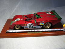 1/12　フェラーリ Ferrari 312PB-73 #16 24h Le Mans 1973　500台限定レジンキット完成品　台座付き　ジャンク_画像2