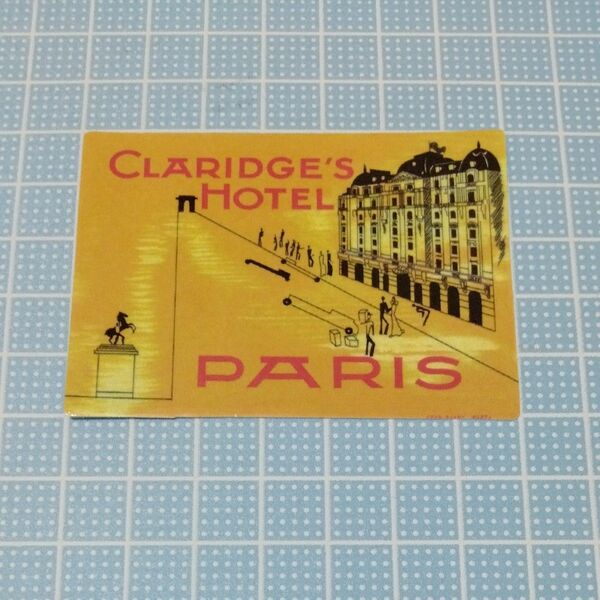 防水ステッカー　シール　海外ホテル　パリ　フランス
