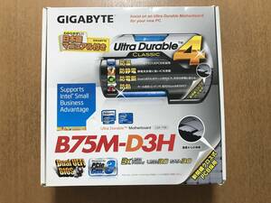 【中古】　GIGABYTE GA-B75M-DH3 Micro-ATX LGA1155 　動作可　中古品