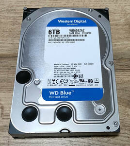 ウェスタンデジタル WD60EZAZ 6TB　使用時間約451時間　※宅急便コンパクトで発送