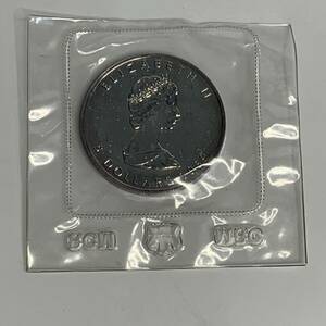 1989年 カナダ 純銀 銀貨 5ドル 1オンス シルバー CANADA FINE SILVER 1oz パック入り