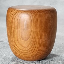 一位　棗　天然木製　未使用箱入　/茶道具/_画像2