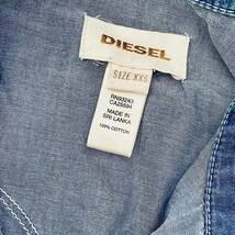 《ディーゼル デニムシャツ 》DIESEL 長袖 ウエスタンシャツ デニム ワンウォッシュ レディースXXS_画像8