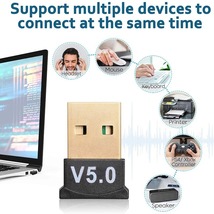 ５個セット　windows11対応　USB Bluetooth 5.0対応 アダプター 小型 ブラック③_画像4