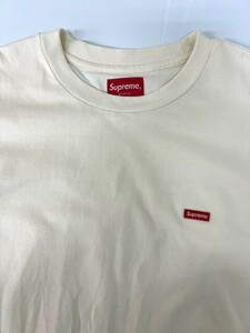 中古　シュプリーム　長袖Tシャツ　サイズ　M Supreme Small Box L/S T ロンT Supreme 22AW Small Box L/S Tee Natural