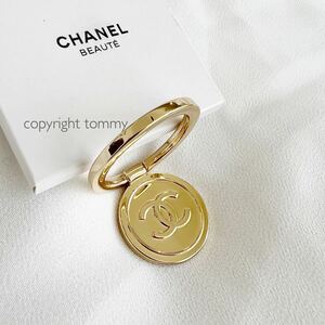 値下げ！新品未使用 CHANEL シャネル スマホアクセ ココマーク ゴールドスマホリング 携帯リング