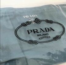 新品未使用 プラダ PRADA 箱付き キャンバス ノベルティ ブルー 送料無料 ランチバッグ トートバッグ エコバッグ ロゴ メンズ レディース_画像8