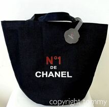 値下げ！新品未使用 CHANEL シャネル カメリア エコバッグ ブラック　ロゴ トートバッグ ブランド 送料無料 バッグ 非売品 ノベルティ_画像1