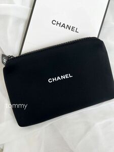 新品未使用 シャネル ボーテ CHANELコスメ ブランド ブラック ポーチ 送料無料 ノベルティ 黒 ロゴ コスメ 化粧ポーチ ポーチ　