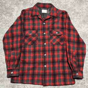 60s TOWNCRAFT Ombre Checkerd Shirt タウンクラフト オンブレ チェック ウール シャツ ベージュ ブルー 60年代 ヴィンテージ ビンテージ