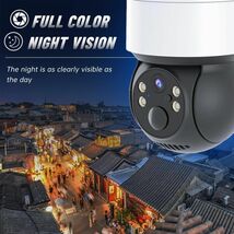 防犯カメラ 即納 屋外 ソーラー Wifi 家庭用 400万画素 電源不要 監視カメラ AI人感検知 自動追跡 夜間カラー ステーション 遠隔監視機能_画像6