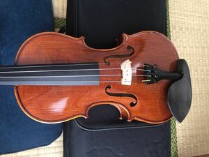 裏板一枚板 フルサイズ バイオリン 4/4 虎杢 ヴァイオリン ケース付き
