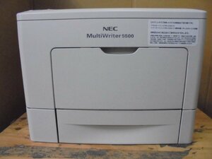 ＊中古レーザープリンタ【NEC MultiWriter 5500】中古トナー/ドラム付き＊2206021