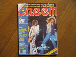 creem / LED ZEPPELIN　ELTON JOHN　DEAD BOYS　STEVIE NICKSカレンダー / 洋書　音楽雑誌　FEBRUARY 1979　クリーム　ジャンク扱い