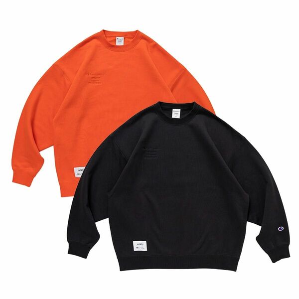 WTAPS x Champion / ACADEMY / CREW NECK / CTPL. CHAMPION / BLK / L