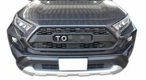 即納！トヨタ RAV4 アドベンチャー フロントグリル 50系 グリルマーカー フロントカメラ カスタム TOYOTAロゴ 交換 タコマ風グリル V266_画像10