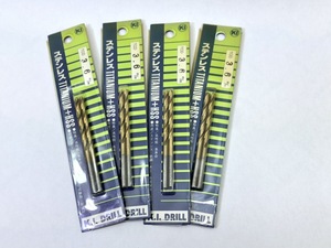 ■未使用品■格安工具■＜K.I.ドリル＞ステンレスTITANIUM＋HSSドリル 3.6mm（2本入）4個セット ■格安1,500円～■