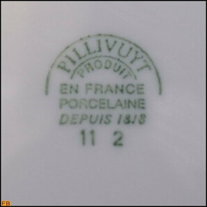1422-ピリヴィッツ◆プレート 6枚 24cm 白磁 ホワイト ディナープレート 食器 PILLIVUYTの画像5