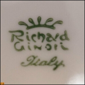 1395-リチャードジノリ◆ベッキオホワイト プレート 3枚 19.5cm ケーキ皿 デザート皿 食器 Richard Ginoriの画像5