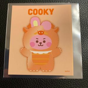 BT21 Little Friends 辰 オレンジ COOKY ノベルティステッカー あべのハルカス限定