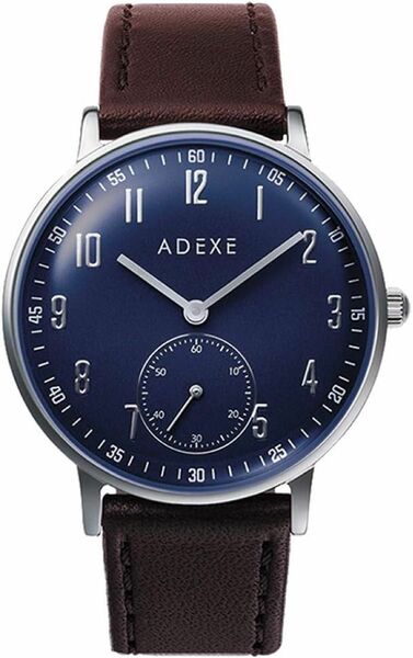 アデクス　腕時計 2針クォーツ スモールセコンド付 2045A-T01 アナログ　ブラウン　正規輸入品