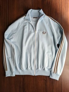 希少XL!! フレッドペリー ヴィンテージ ジャージ スカイブルー ブラウン アーカイブ 80s 90s FRED PERRY 水色 茶色 レア ジャケット 初期