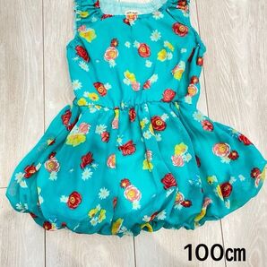mia mail 花柄ワンピ バルーンワンピ キッズ 100サイズ ミニワンピ