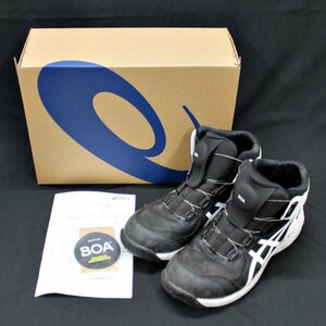 ASICS アシックス WINJOB CP304 BOA BLACK/WHITE 安全靴 25.0cm 1271A030-001 中古 現状渡し 未清掃 ①