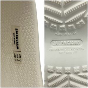 【美品】バレンシアガ BALENCIAGA POOL CROCS クロックス スライドサンダル ホワイトの画像10