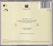 DECCA　ジョン・ウォード　作品集　ルーリー/コンソート・オブ・ミュージック　2CD_画像2