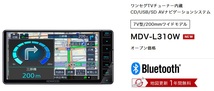 ケンウッド MDV-L310W ワンセグ CD/USB/SD iPod iPhone対応 Bluetooth CD録音 7インチナビゲーション 地図更新1年間無料 MDV-L310-W_画像2