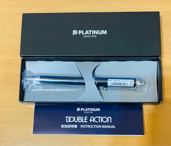 プラチナ 多機能ペン DOUBLE 3 ACTION（ブラック）0.7mm MWB-1000C ♯1