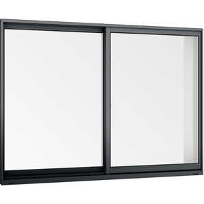 在庫品 アルミサッシ LowE 型 ペアガラス LIXIL サーモスL 引違い窓 15709 (16009) ブラック 換気ブレス付の画像2
