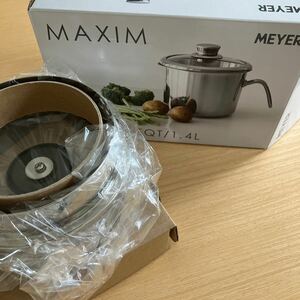 送料込み！新品　未使用　MEYER マイヤー MAXIM マキシムSS マルチポット 14cm 8クック　コーティングなし