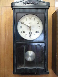 7　　古い柱時計　高野時計製　ゼンマイ式柱時計　　　　　　　　　