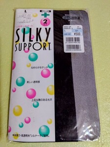 Fukuske　SILKY SUPPORT　パンティストッキング　Lサイズ　カラー ブラック　2足入