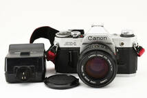 キャノン フィルムカメラ ストロボ付き Canon AE-1 Program silver Film Camera 50mm F1. 4【訳あり】 2-7 2085886_画像1
