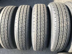 新車外し 195/80R15 LT 107/105L DUNLOP SP175nダンロップ 4本 HIACE 200ハイエース NV350キャラバン デリカ BONGOボンゴ 2017年製送料無料