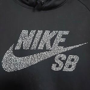 NIKE SB ナイキ エスビー ロゴ サファリ プリント スウェットパーカー 新品 未使用 XLサイズ ブラック プルオーバーの画像1