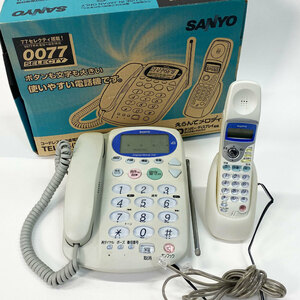  Sanyo SANYO cordless empty-handed code .. answer phone machine cordless handset electrification has confirmed TEL-B5(W) present condition goods secondhand goods nn0101