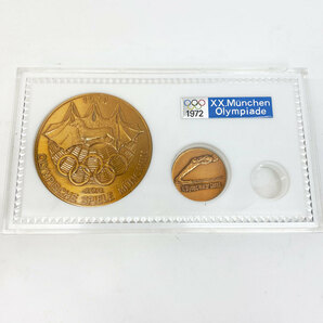 記念メダル 1972年 ミュンヘンオリンピック 岡本太郎 デザイン 記念品 札幌オリンピック 銅メダル セット 現状品 中古品 nn0101の画像1